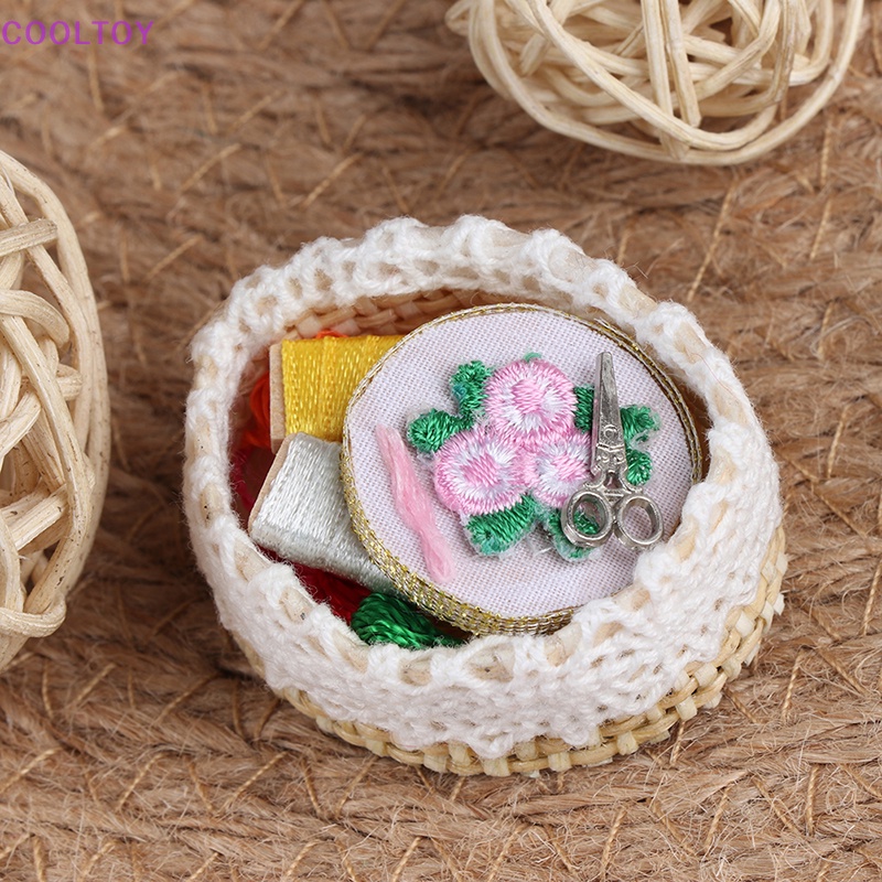 Cooltoy Bộ Dụng Cụ Thêu Thủ Công mini Tỉ Lệ 1: 12 Trang Trí Nhà Búp Bê