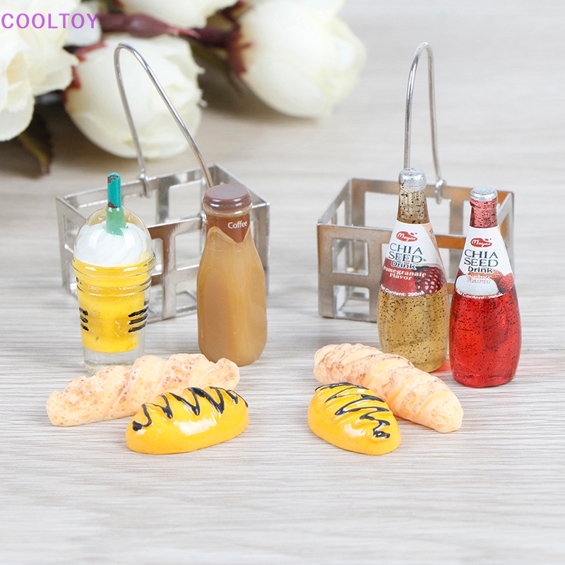 Bộ Giỏ Bánh Mì mini Tỉ Lệ 1: 12 Trang Trí Nhà Búp Bê