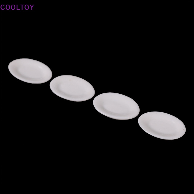 Set 4 Đĩa Sứ Mini Siwan Acene Dành Cho Nhà Búp Bê