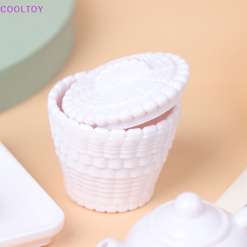 Set 6 Cốc Và Nồi Mini Tỉ Lệ 1: 12 Xinh Xắn Dùng Để Trang Trí Nhà Búp Bê