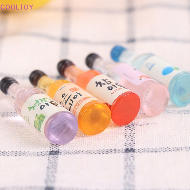 Set 10 Chai Bia Giả Mini Tỉ Lệ 1 / 12 Dùng Để Trang Trí Nhà Búp Bê