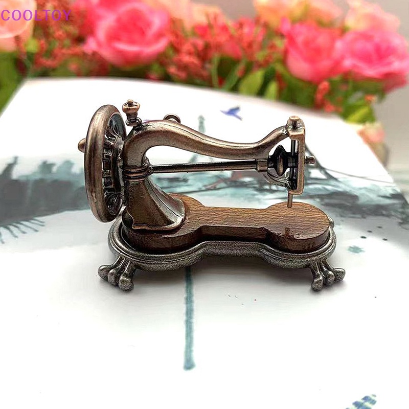 1 Mô Hình Máy May Mini Bằng Hợp Kim Tỉ Lệ 1: 12 Dùng Để Trang Trí Nhà Búp Bê