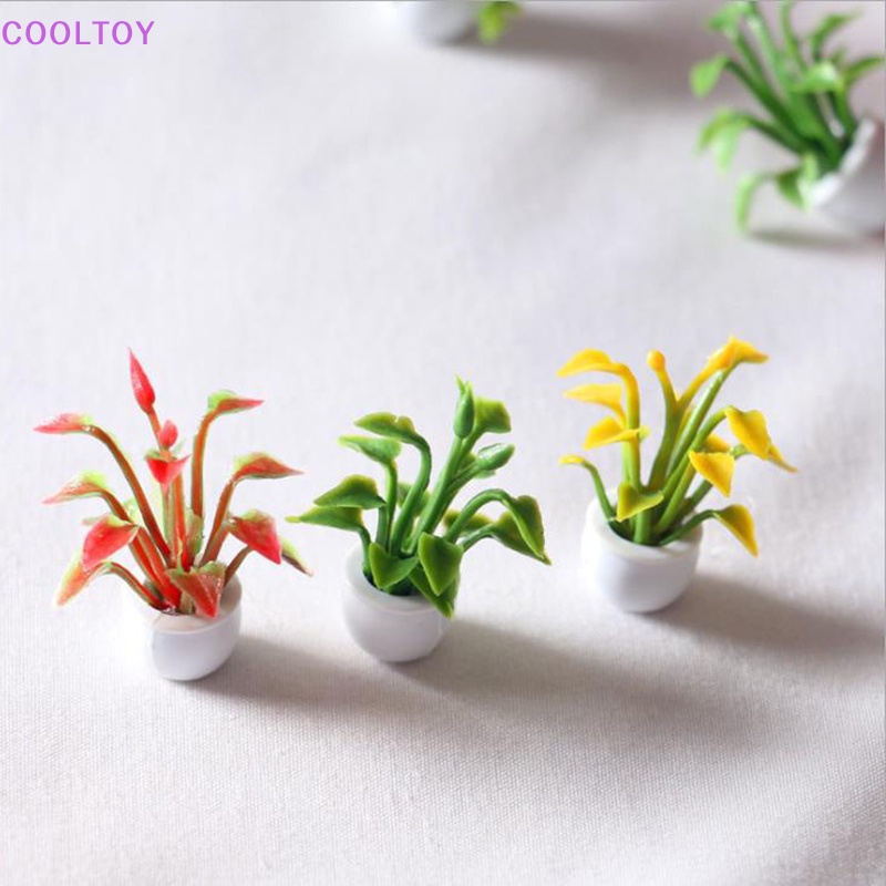 1 Chậu Hoa 1 / 12 Trang Trí Nhà Búp Bê