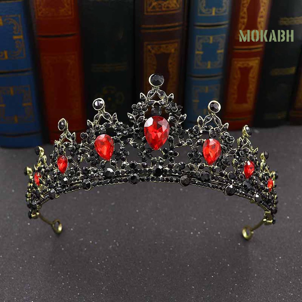 Vương Miện Công Chúa Baroque Đính Đá Sang Trọng Cho Cô Dâu