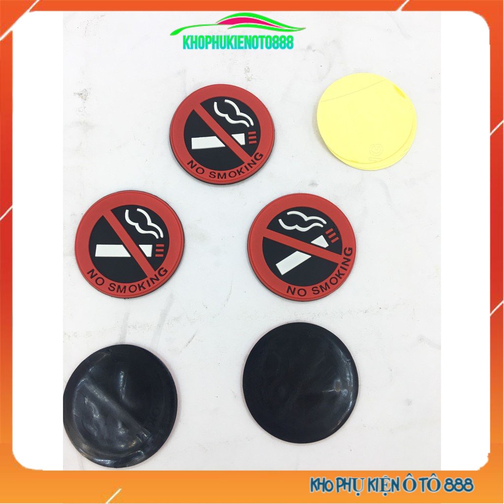 [ FREESHIP ] Combo 5 biến báo cấm hút thuốc đường kính 5cm nhỏ gọn