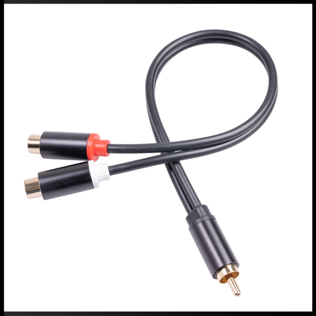 Cáp Chuyển Đổi Âm Thanh RCA Male Sang Double RCA Female 3686MFF-03