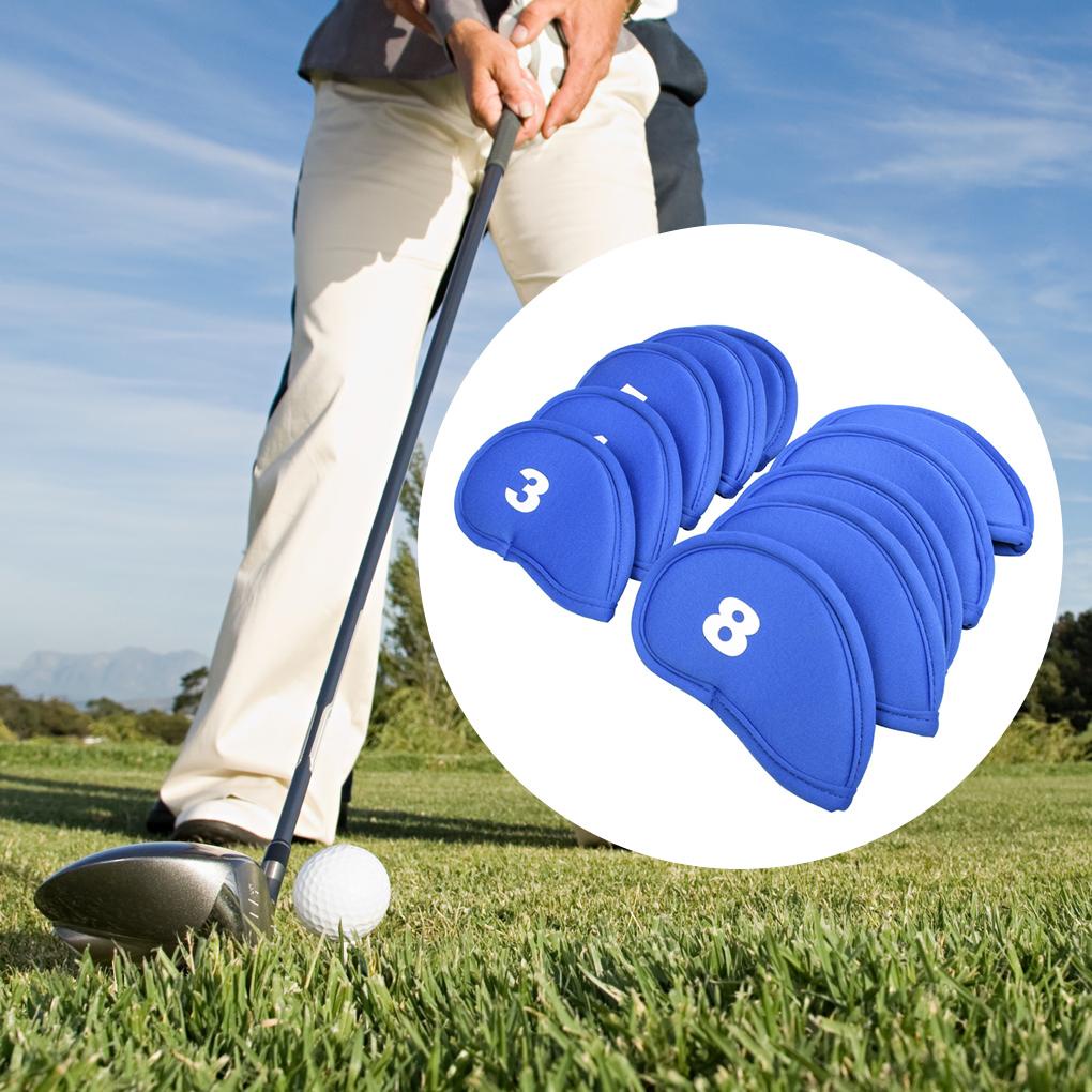 Bộ 10 Vỏ Bọc Bảo Vệ Đầu Gậy Đánh Golf Thể Thao Ngoài Trời