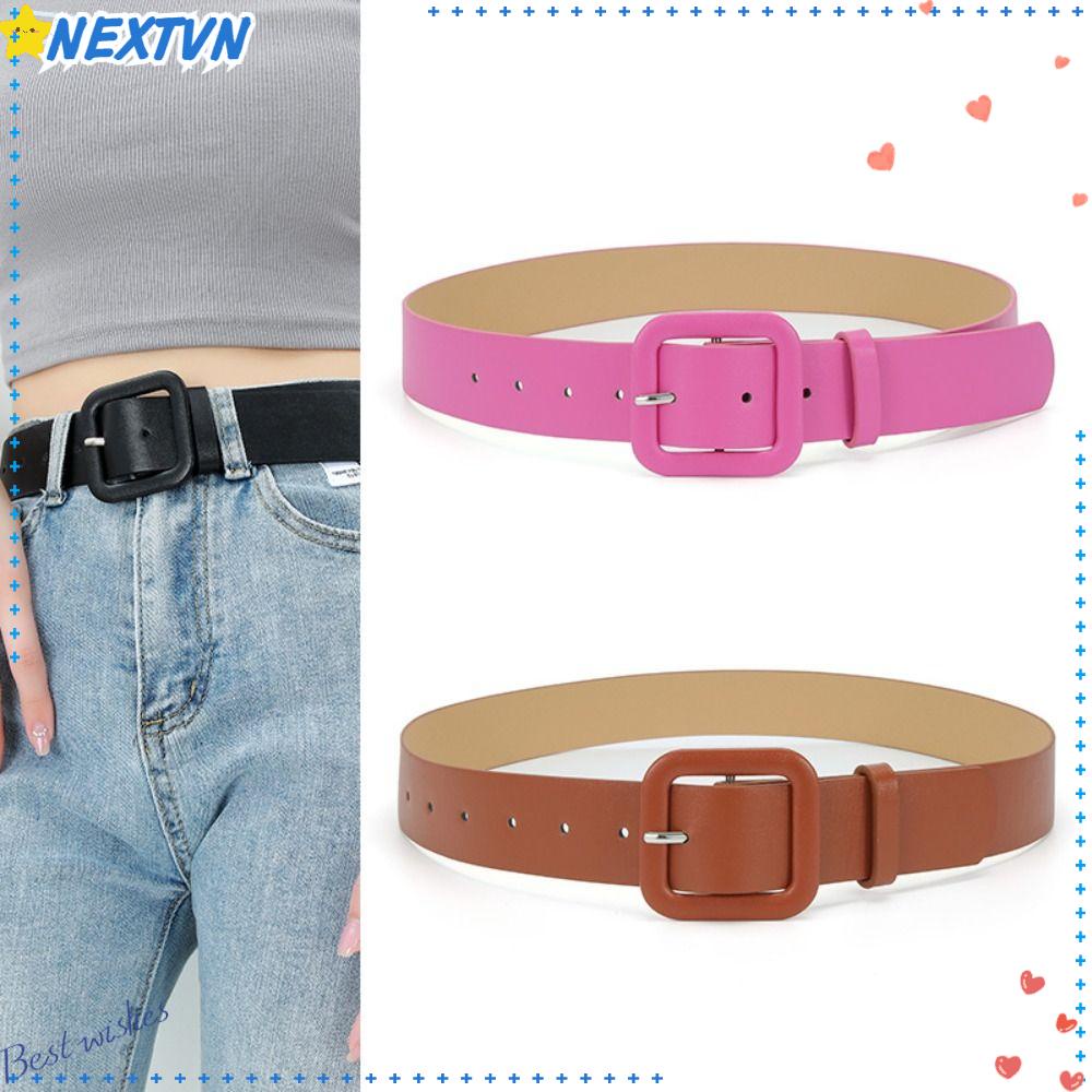 Thắt Lưng Da Bản Nhỏ Màu Kẹo Thời Trang