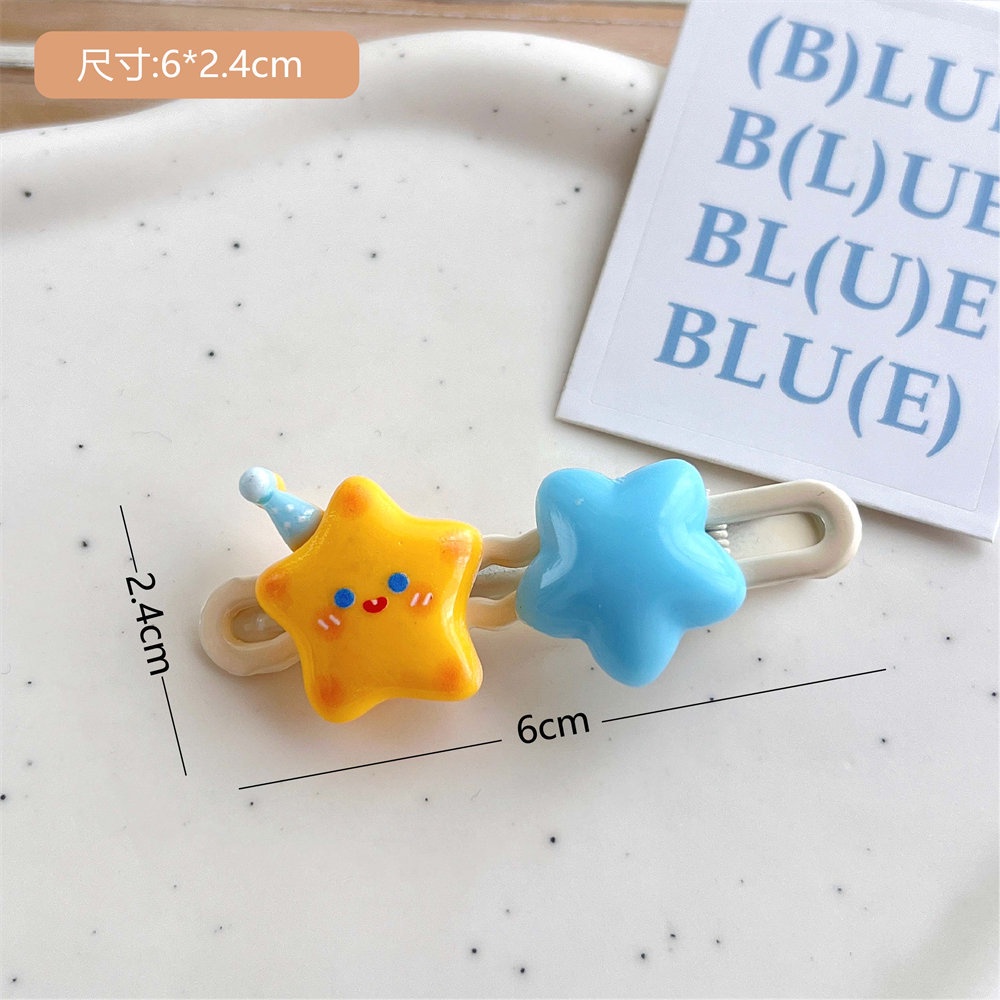 Kẹp Tóc Hình Ngôi Sao / Oval Dễ Thương Xinh Xắn