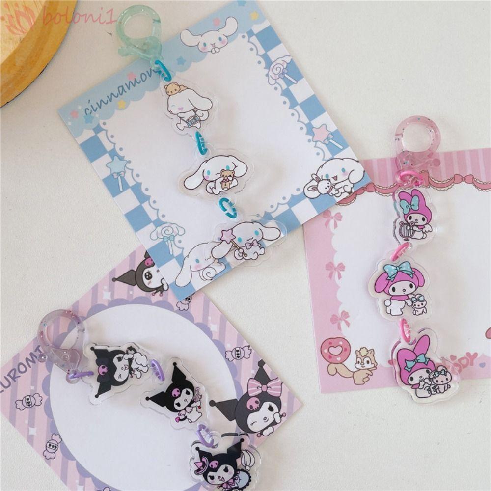 Móc Khóa Hình Búp Bê Cinnamoroll Kuromi Đáng Yêu