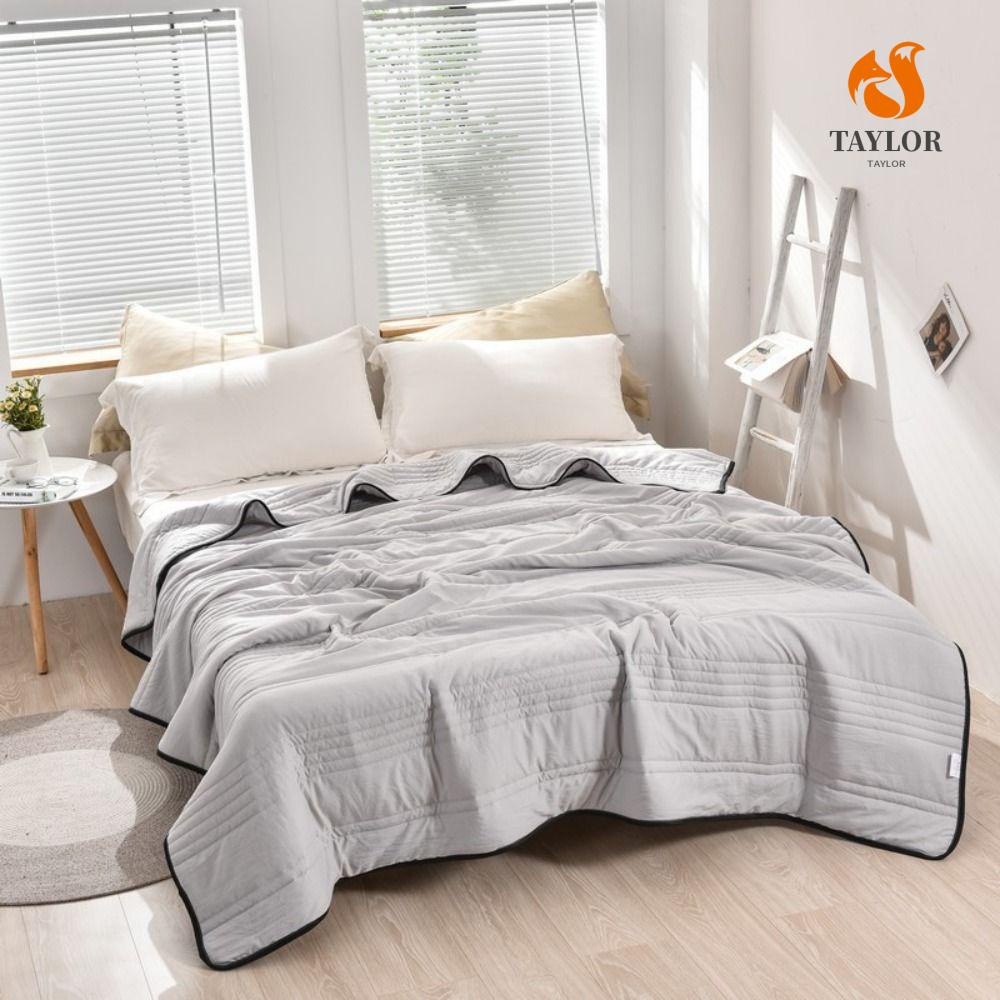 Taylor1 Chăn Dệt Mềm Nhẹ Thoáng Khí Màu Trơn Dành Cho Mùa Hè