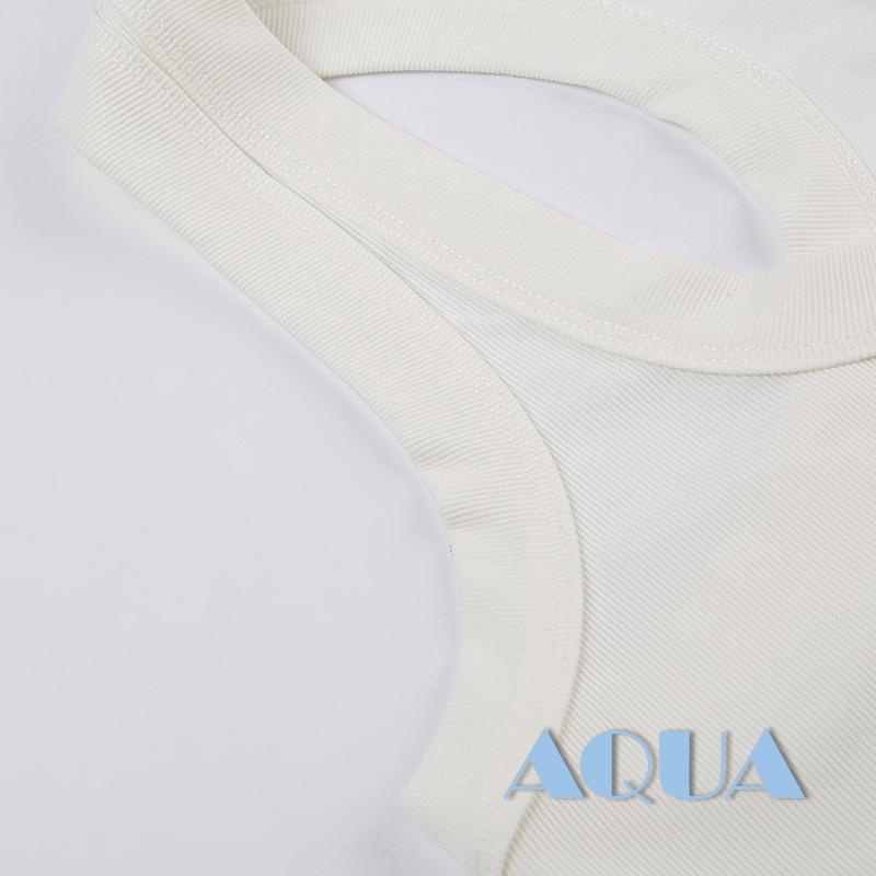 Áo Croptop Hai Dây Cổ Chữ U Màu Trơn Thời Trang Mùa Hè Dành Cho Nữ