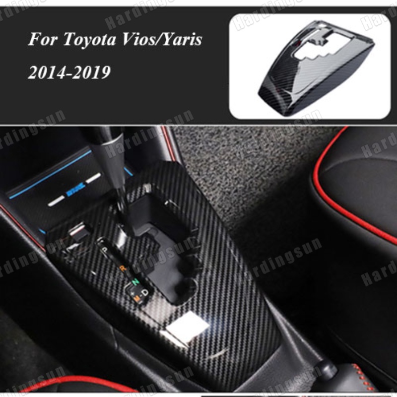 Viền Bọc Bảng Điều Khiển Hộp Số Bằng Sợi Carbon Cho Toyota Vios / Yaris 2014-2019