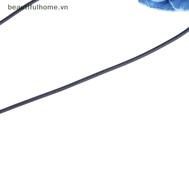 [beautifulhome] Vòng Cổ Choker Vải Jean Thắt Nút Hình Hoa Hồng Lớn Thanh Lịch Có Thể Điều Chỉnh Làm Quà Tặng Trang Sức [beauty