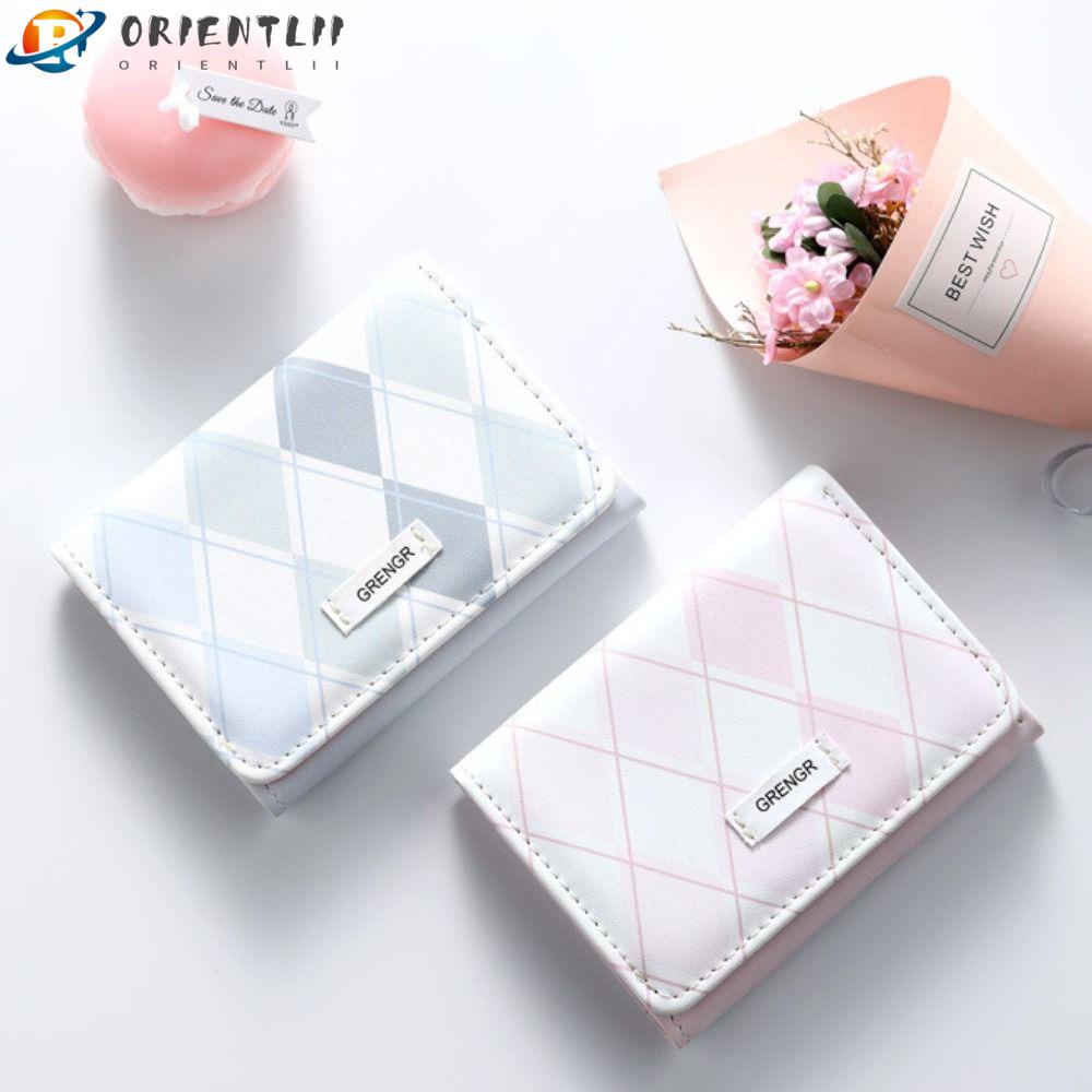 Ví Da PU Màu Xanh Dương Đa Năng Orentlii Cho Nữ