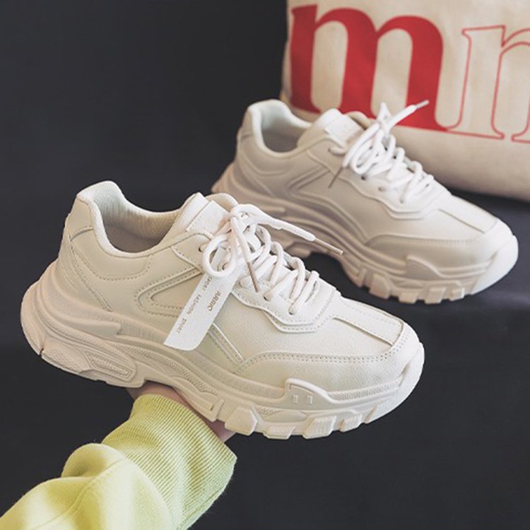 Giày Thể Thao Da Đế Dày Thời Trang Cho Nữ