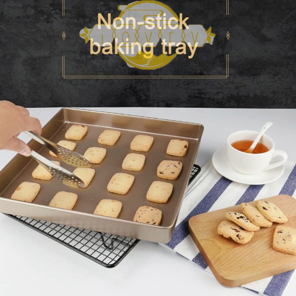 Khay Nướng Bánh Hình Vuông Bằng Thép Carbon Tiện Dụng Cho Lò Vi Sóng