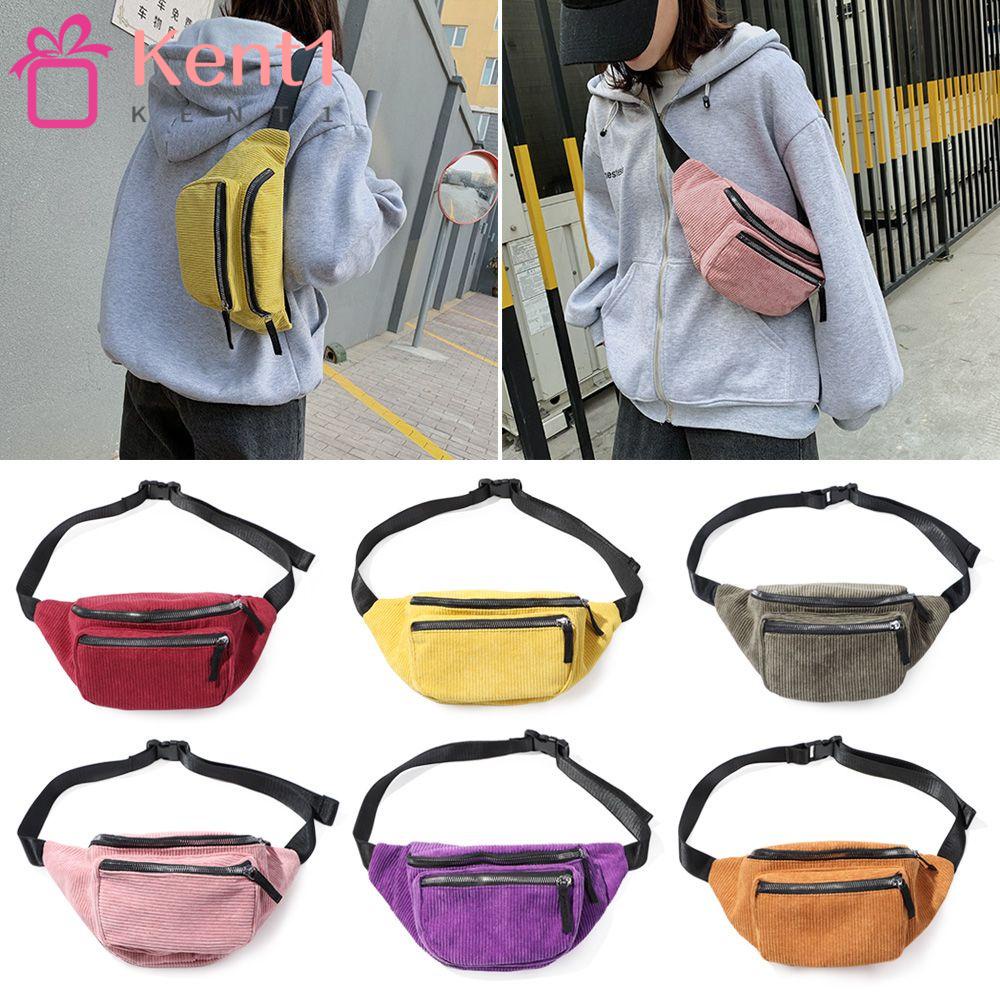 Túi Đựng Điện Thoại Đeo Hông / Thắt Lưng Bằng Vải Nhung Có Thể Điều Chỉnh KENT1 Cho Nam Và Nữ