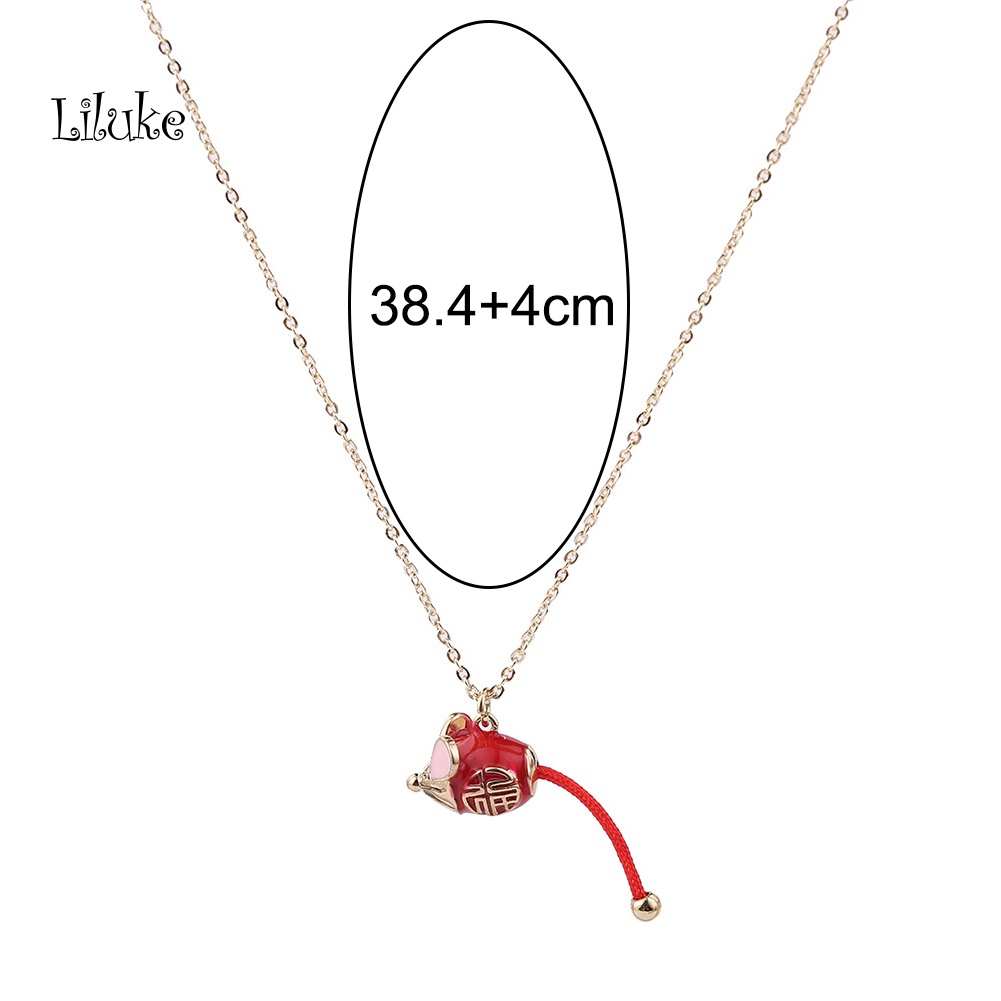 Vòng cổ Hợp Kim Trang Trí Mặt Hình Chuột Hoàng Đạo Năm Mới 2020