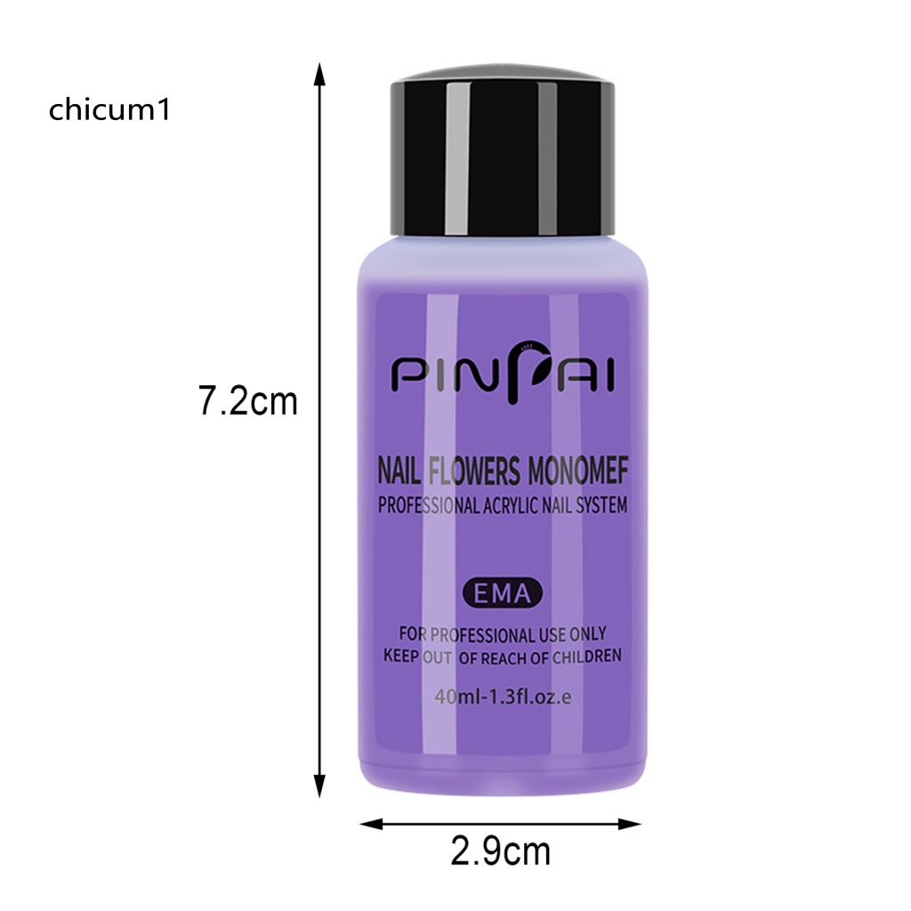 Lọ Dung Dịch Acrylic 40ML Chống Rò Rỉ Dùng Để Trang Trí Móng Nghệ Thuật