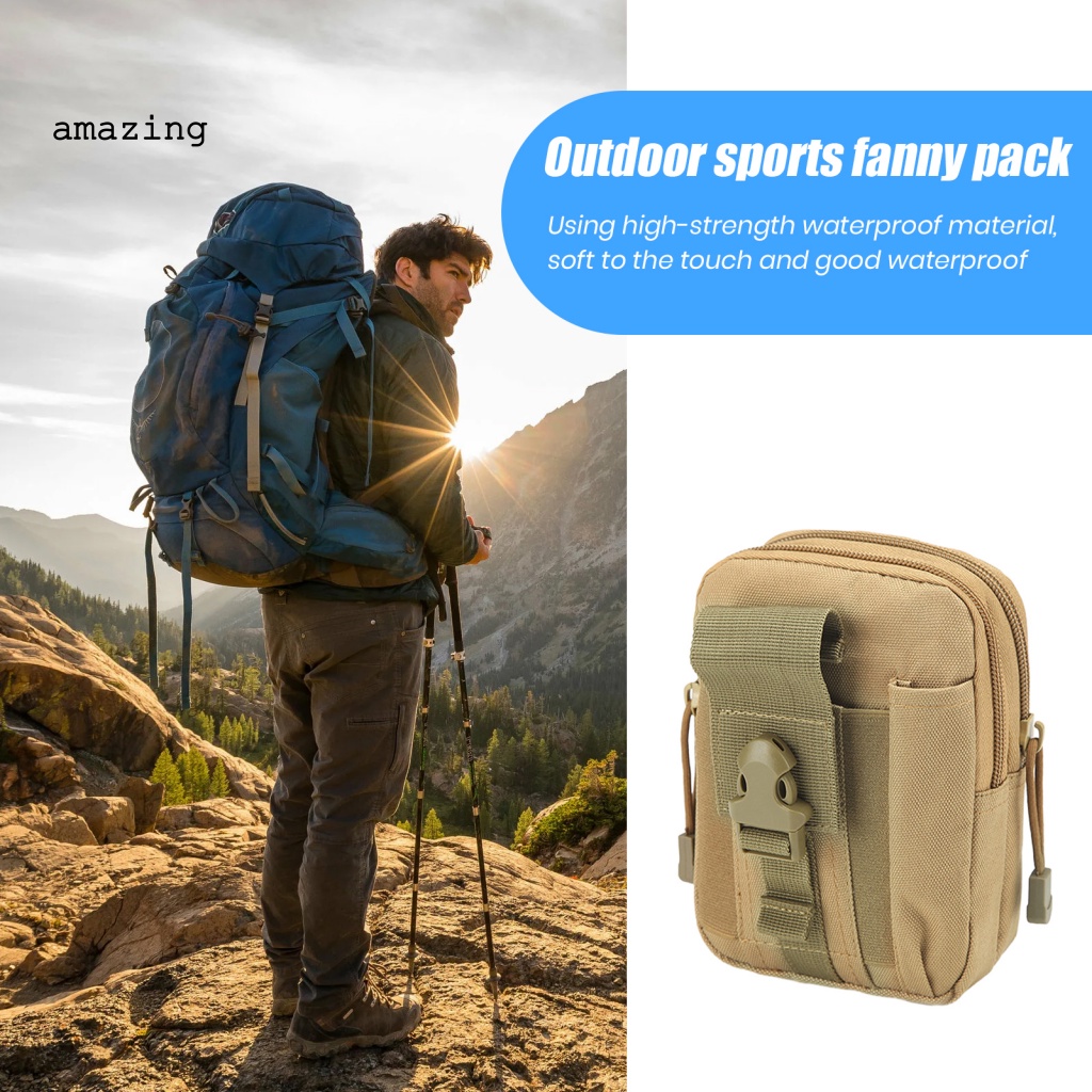 Túi Đựng Điện Thoại Đa Năng Đeo Hông Cỡ Lớn Phong Cách Thể Thao Cho Nam