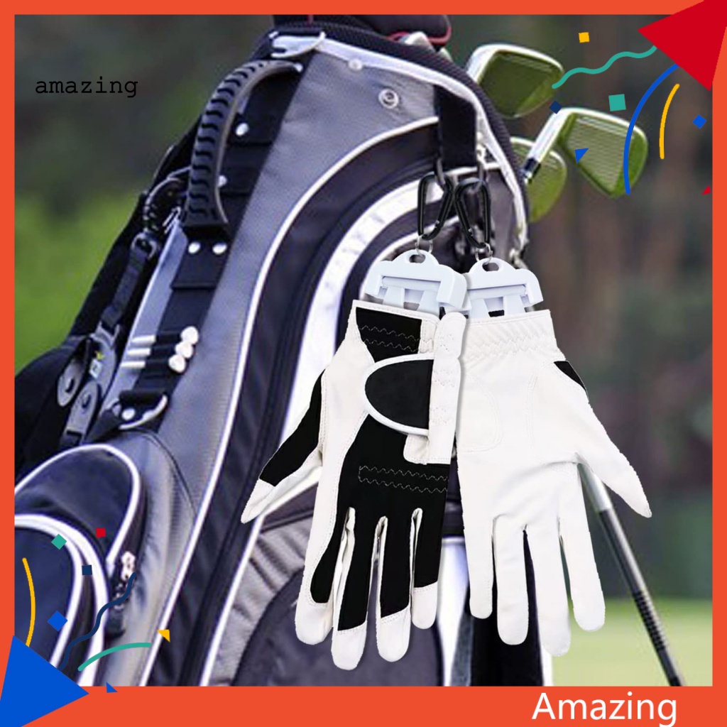 Bộ 2 Kẹp Giữ Găng Tay Đánh Golf Kèm Móc Di Động Tiện Dụng