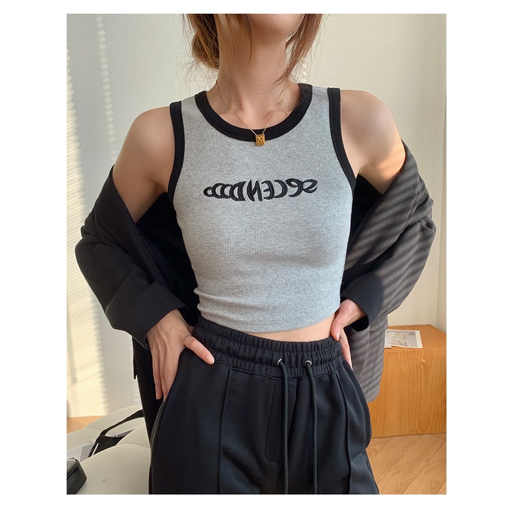 Áo Croptop Hai Dây Mỏng Dáng Ôm Thời Trang Mùa Hè Dành Cho Nữ