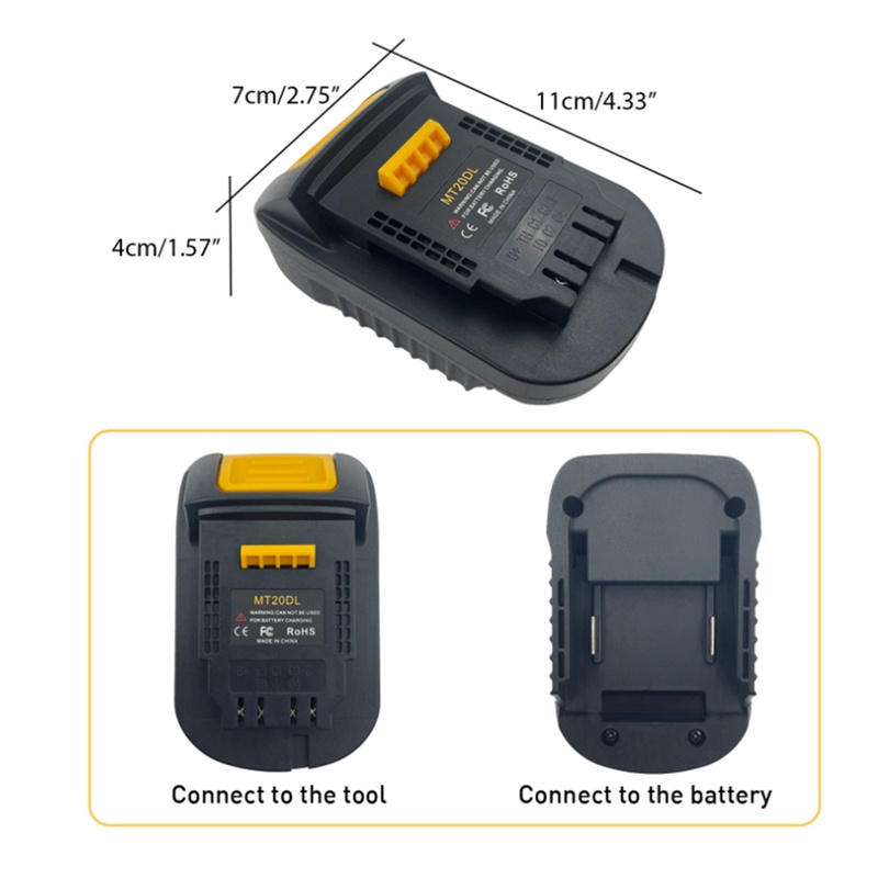 Bộ ChuyểN ĐổI MT20DL Cho Pin Makita 18V Bl1830 Bl1860 Bl1815 18V 20V DCB200 Li-Ion