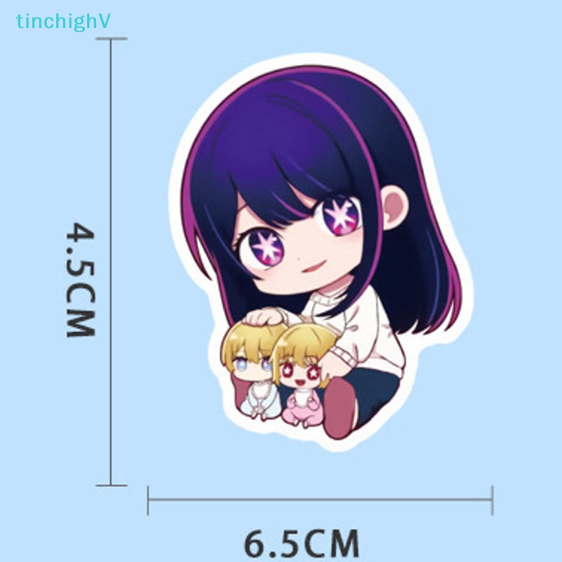 [TinchighV] 50 Nhãn Dán Hoạt Hình Oshi no Ko Anime Trang Trí Laptop Xe Hơi Ván Trượt [Mới]