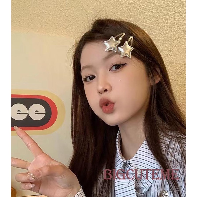 1 Kẹp Tóc Hình Ngôi Sao Thanh Lịch Màu Bạc Dành Cho Nữ