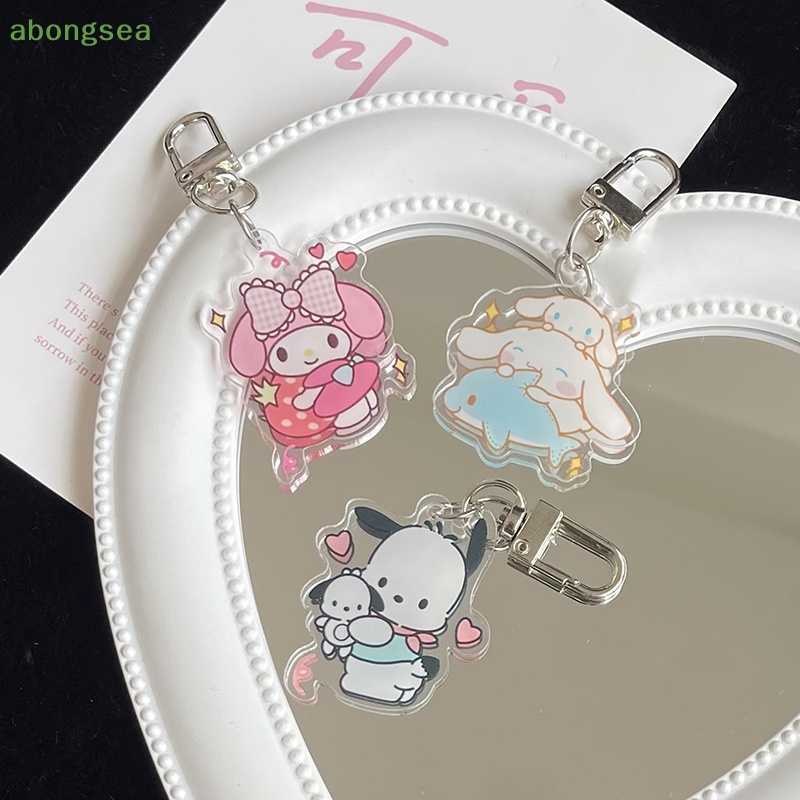 Móc Khóa Hoạt Hình Kuromi Cinnamoroll Bằng Acrylic Đáng Yêu