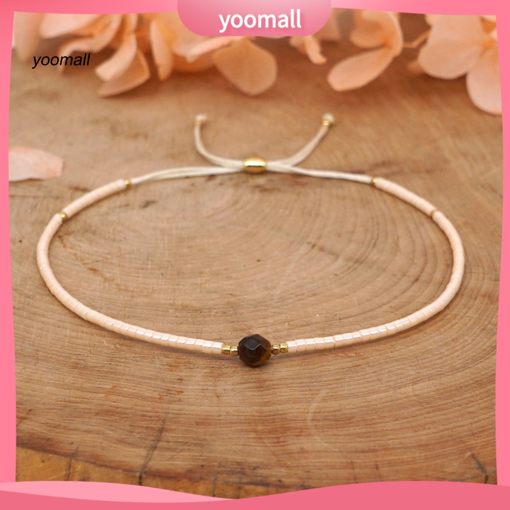 Vòng Đeo Tay Xỏ Hạt Pha Lê Giả Phong Cách Boho Quyến Rũ Cho Nữ