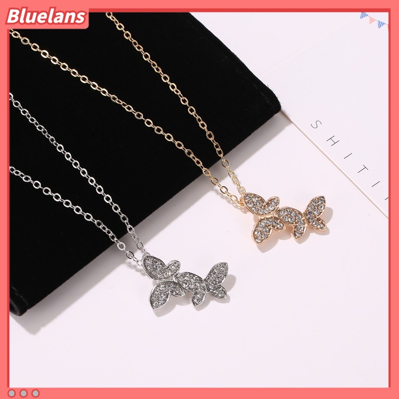 [BLS] Vòng Cổ Hai Lớp Lưới Hình Bướm Đơn Giản Cá Tính