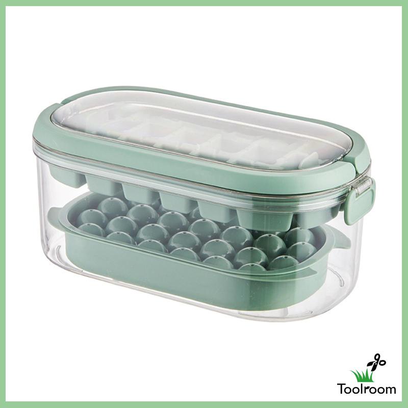 Khay Làm Đá Viên Dạng Nhấn Giúp Tiết Kiệm Không Gian Có Thể Tái Sử Dụng