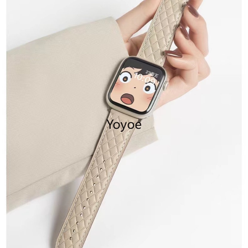 Dây Đeo Bằng Da Có Khóa Kim Loại Cho Đồng Hồ Apple 44mm 45mm 49mm 40mm 41mm 42mm 38mm 45 44 mm iWatch Series 3 4 5 6 Se 7 8