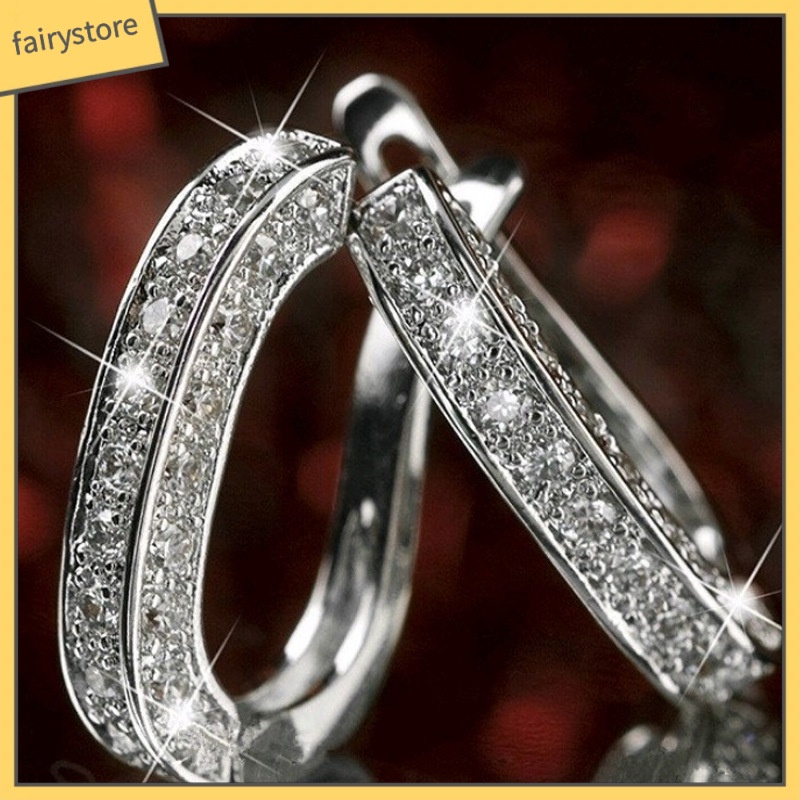 [FTO] Khuyên Tai Đính Đá Ba Mặt Thời Trang Mới