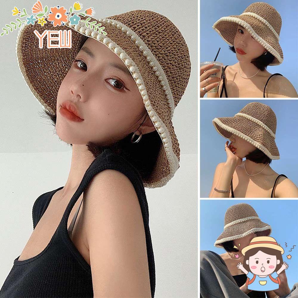 Mũ Bucket Chống Nắng / Tia UV Thiết Kế Nhỏ Gọn Thời Trang Đi Biển Mùa Hè