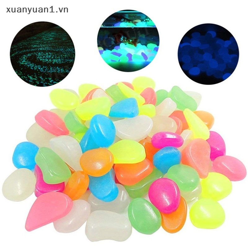 Set 50 Viên Đá Dạ Quang Dùng Để Trang Trí Bể Cá Tiện Dụng