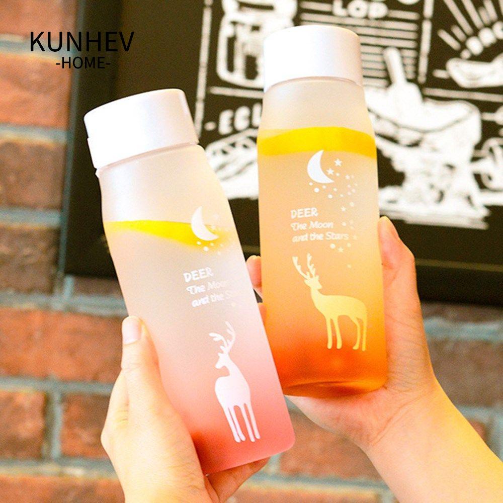 KUNHEV Bình Nước Thể Thao Bằng Nhựa Chống Rơi 560ml