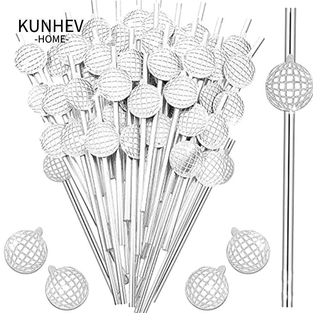 KUNHEV Set 20 Ống Hút Giấy 20cm Trang Trí Đồ Uống Lạnh Cho Quán Bar Tiệc Tùng