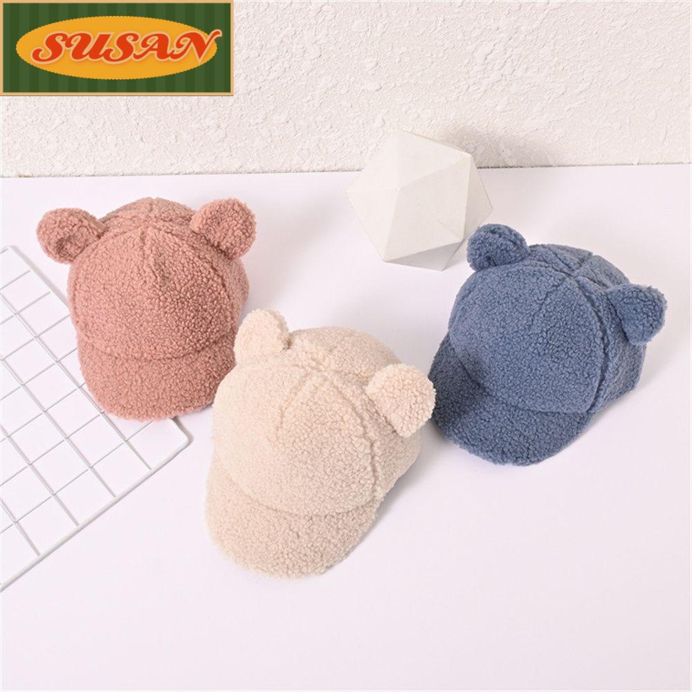 Mũ Lưỡi Trai Chất Liệu Mềm Mại Màu Trơn Thời Trang Cho Bé Từ 2-9 Tuổi