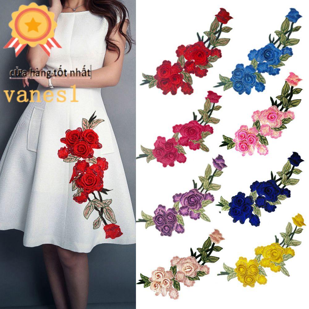 Vanes1 Miếng Vá Polyester Tự Làm Quần Jean Thêu Trang Trí