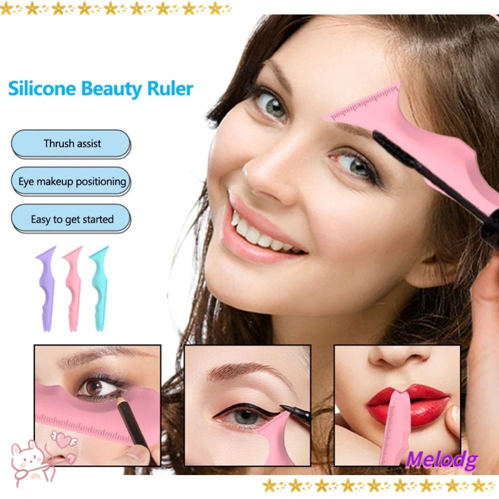 Thước Kẻ Mắt Vẽ Lông Mi / Son Môi Đa Năng Bằng Silicone Dành Cho Bạn Nữ