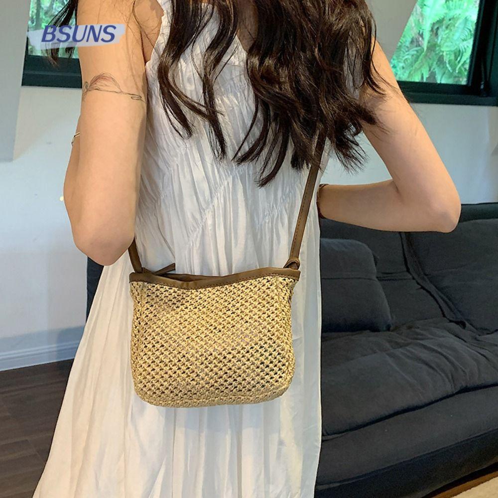 Ví Cói Cầm Tay Kiểu Dáng Dễ Thương Dành Cho Nữ