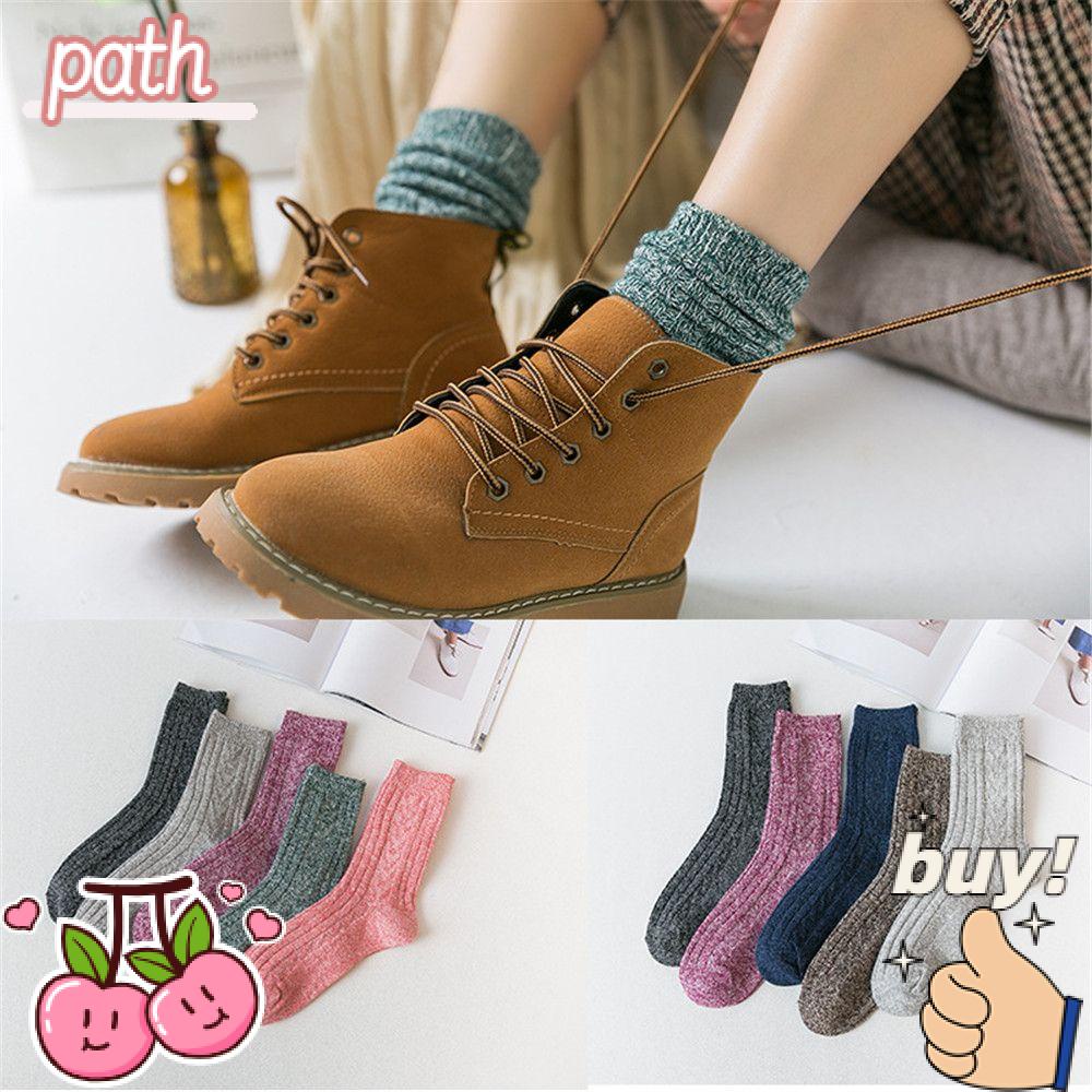 Set 5 Đôi Vớ Đi Tuyết Mềm Mại Dày Dặn Thời Trang Mùa Đông