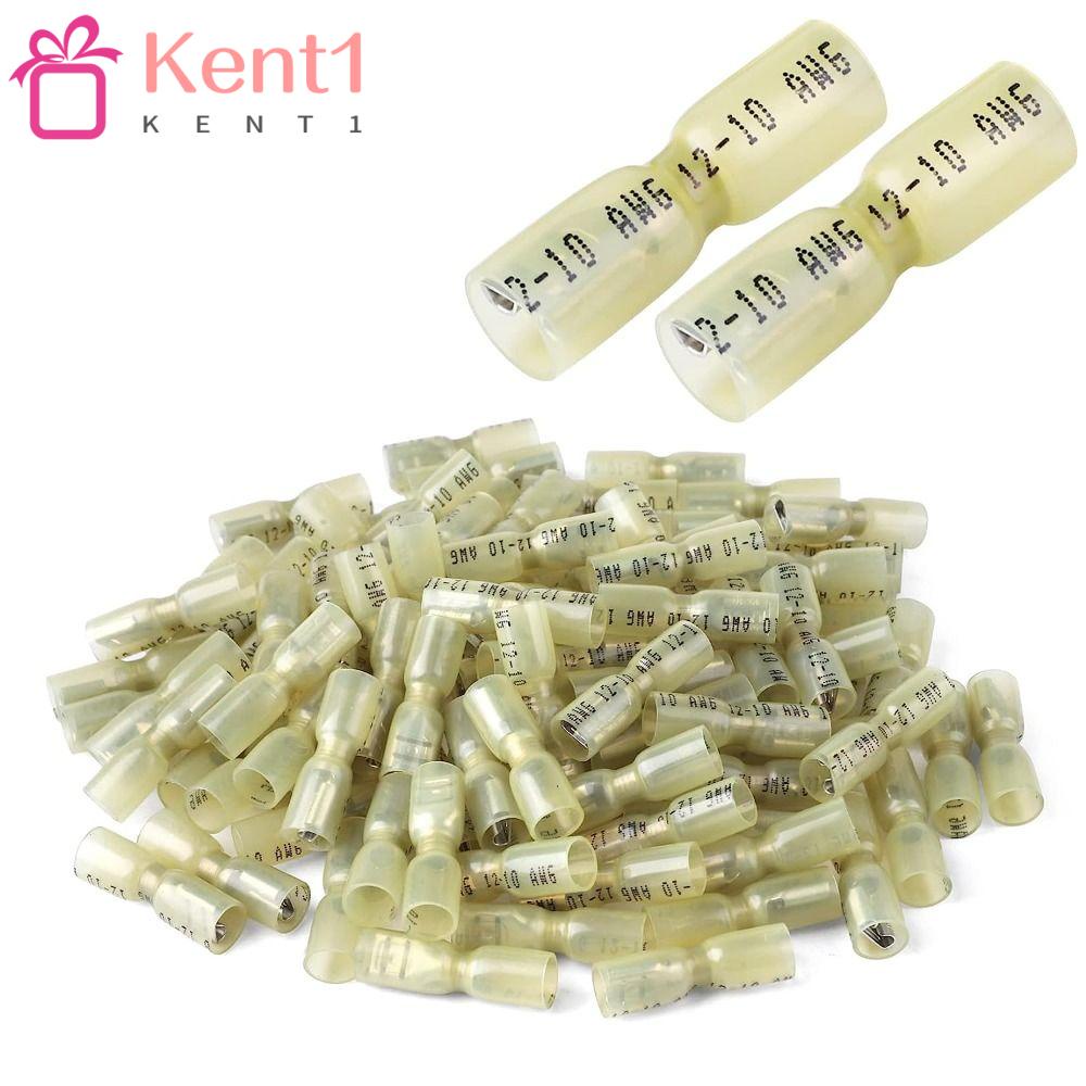 KENT1 Set 100 Đầu Nối Dây Điện Cách Điện 12-10 AWG Tiện Dụng Chất Lượng Cao