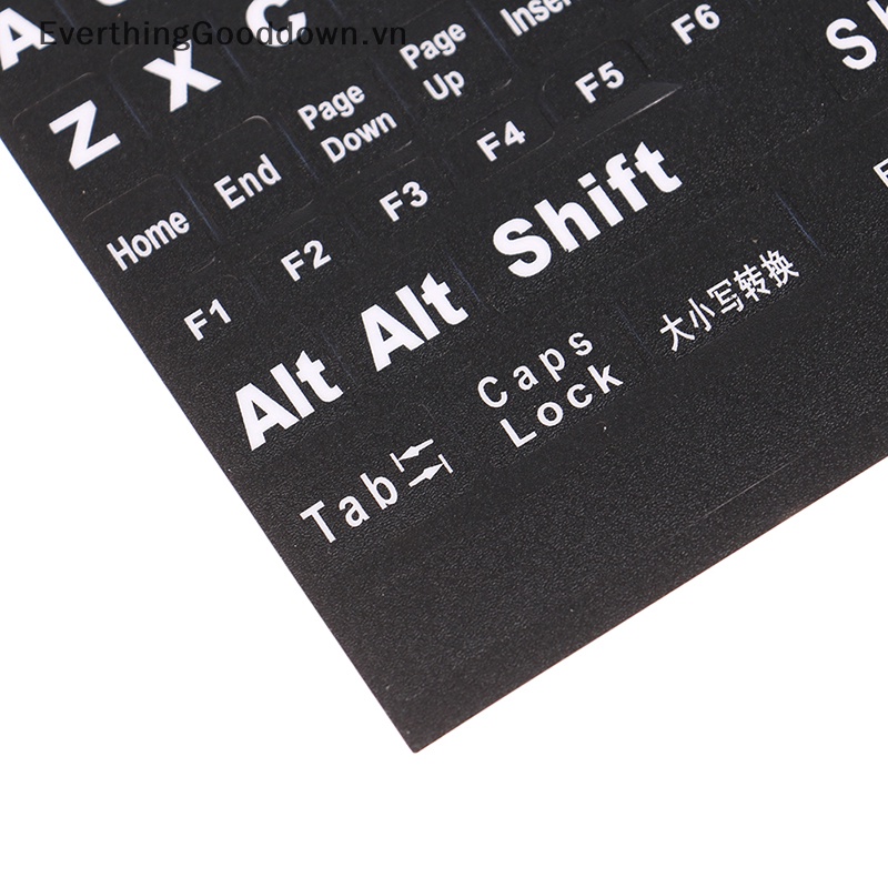 Everthinggooddown english full keyboard dán bàn phím trong suốt mờ máy tính xách tay vn