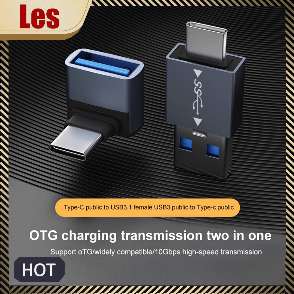 Đầu Chuyển Đổi OTG USB3.1 Sang Type-C 2 Trong 1 10Gbps Cho Laptop / Máy Tính Bảng / Điện Thoại Thông Minh