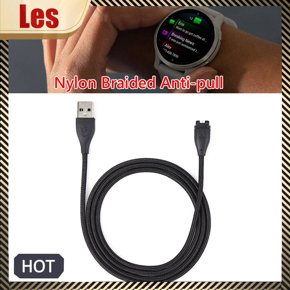 Cáp Sạc USB Cho Đồng Hồ Thông Minh Garmin Fenix 7 7S 7X 6 5 5X Venu 2 Instinct