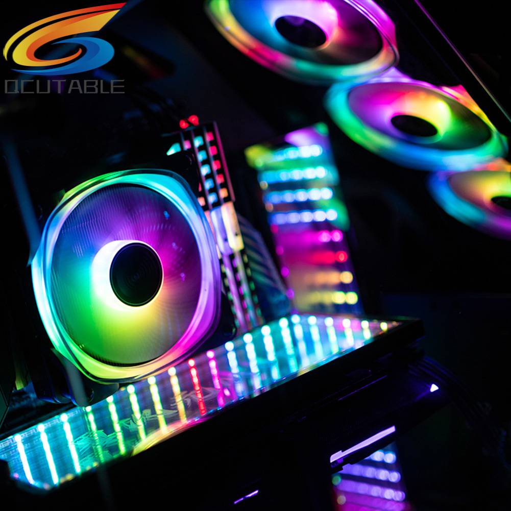 Quạt Tản Nhiệt FR-701 ARGB PC Case 120mm 9 Cánh Tích Hợp Đèn LED RGB PWM